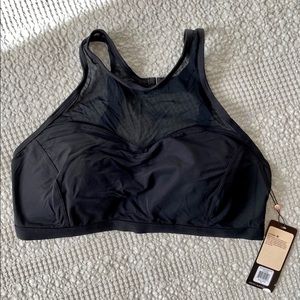 CALIA black mesh bikini swim top NWT